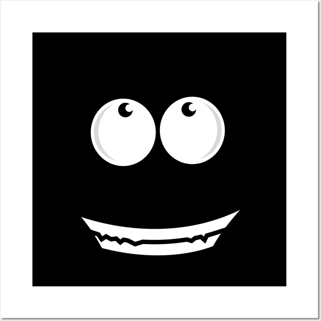Happy Face Looking Up T-Shirt/Mask Wall Art by Forever December